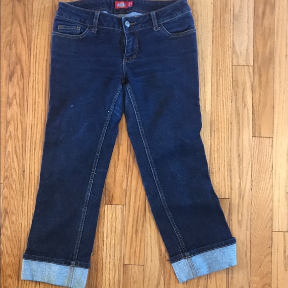 Dickie’s girl denim rockabilly crop - Picture 1 of 2
